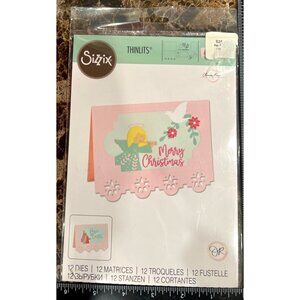 2021 Sizzix Thinlits Nativity Card Base Die Set 12 Pcs 665710 by Olivia Rose